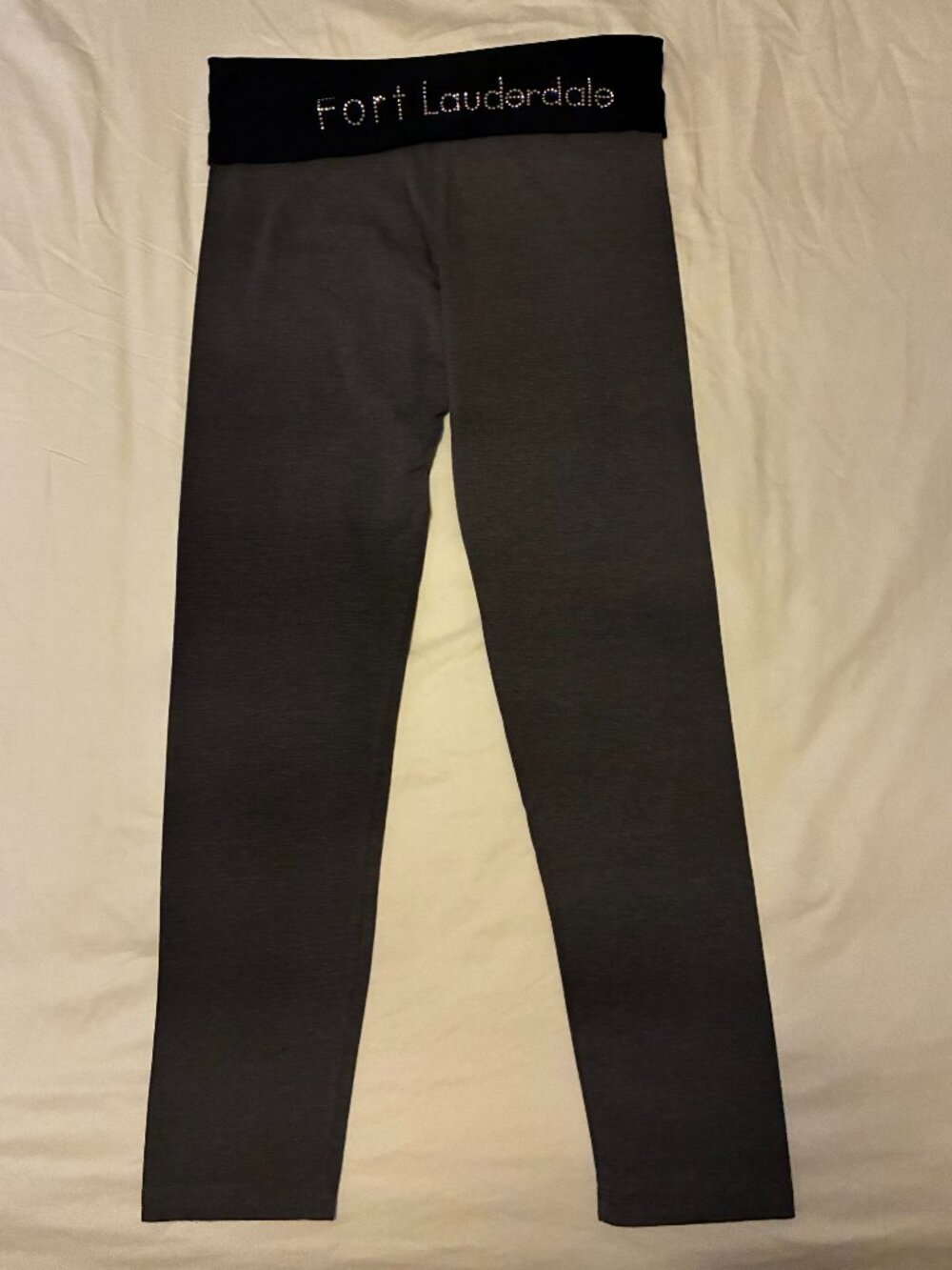 Miami Style - grey and black leggings - size small